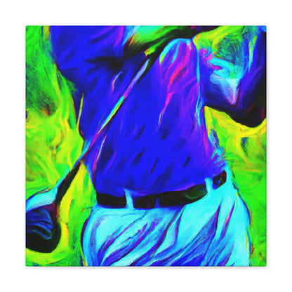 Golfing in Technicolor - Canvas