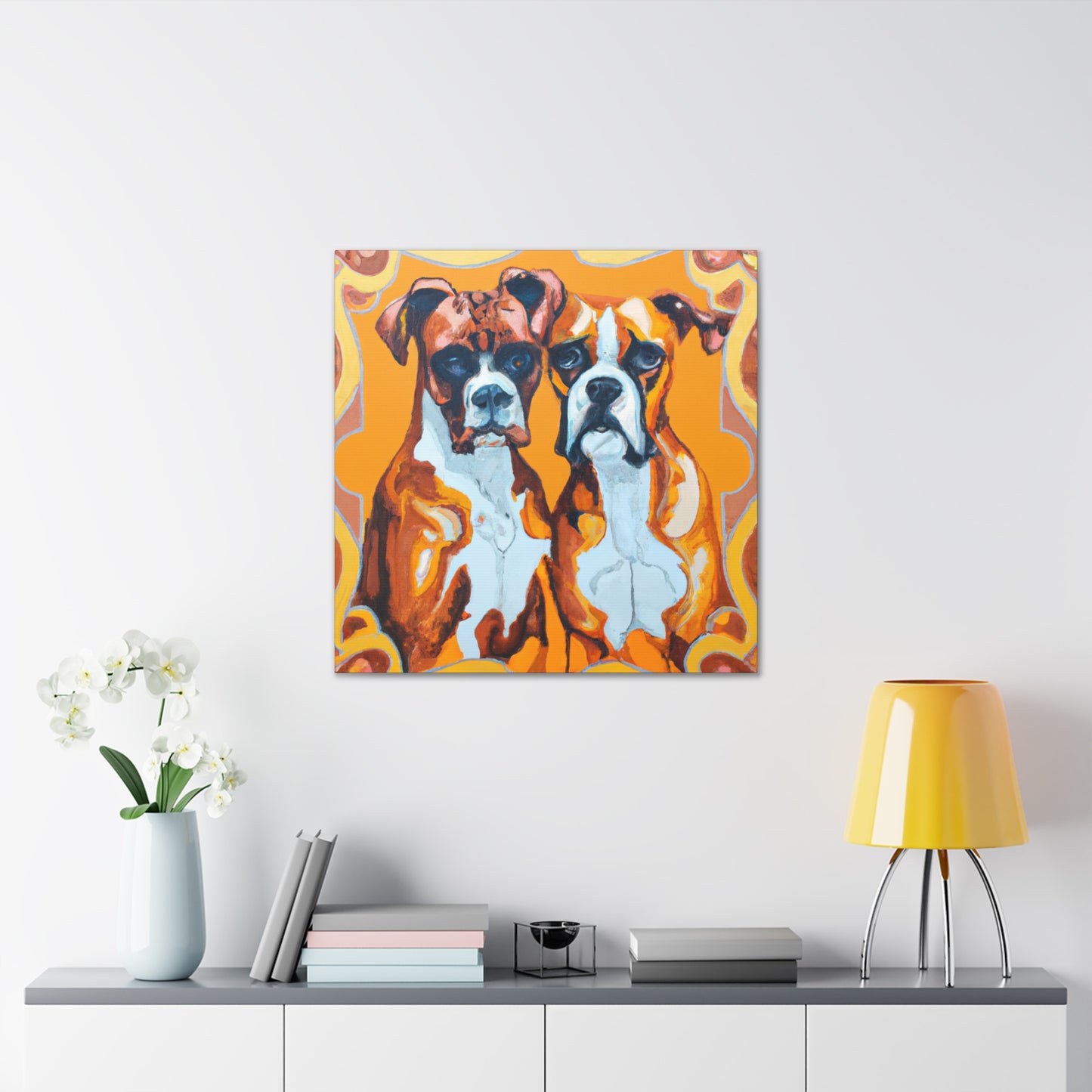 "Boxers in Motion Blur" - Canvas