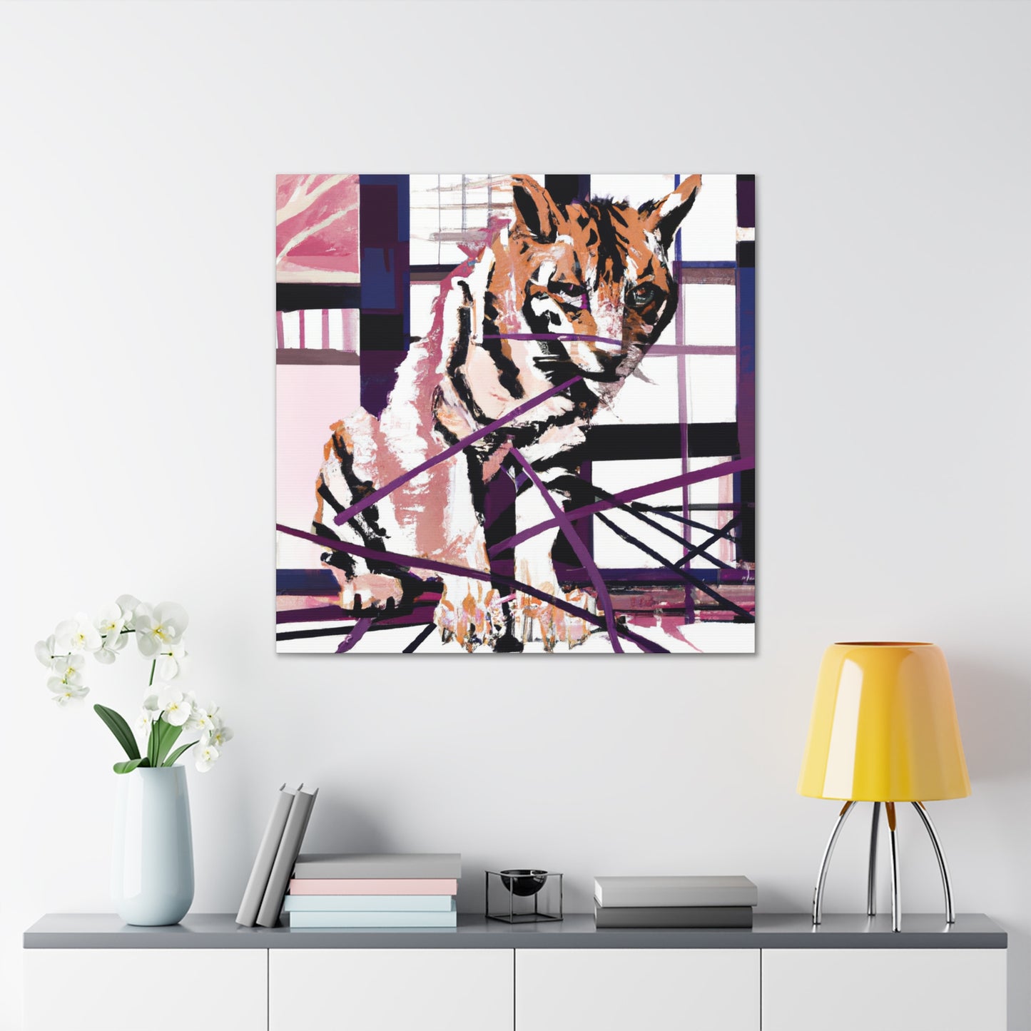 Tasmanian Tiger Roars - Canvas