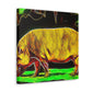 Warthog in Abstract. - Canvas