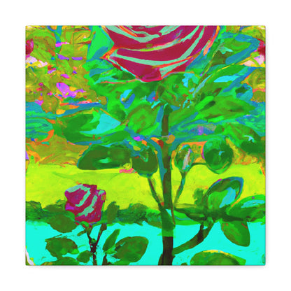 "Rose at Dusk Impression" - Canvas