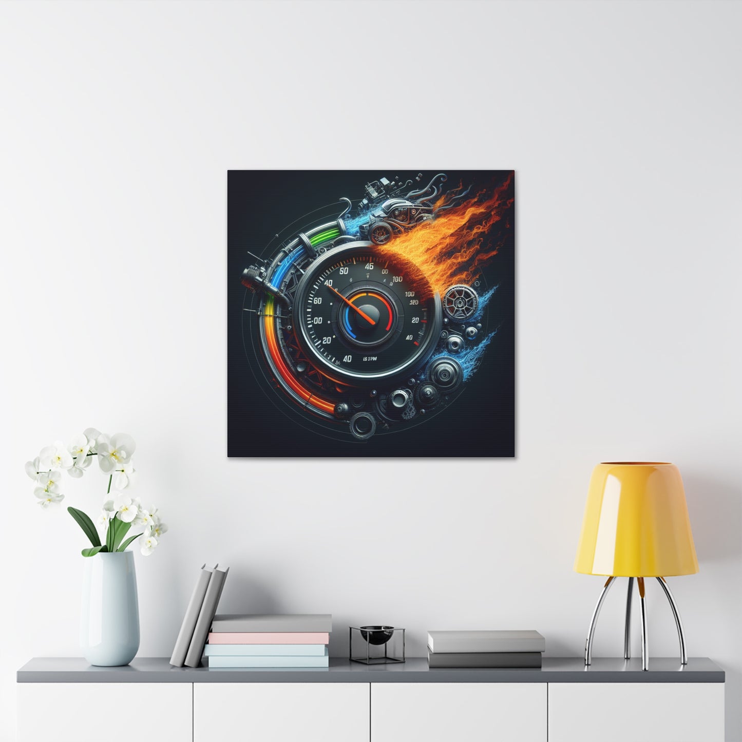 "Dynamic Revolutions: Vibrant Motion" - Canvas