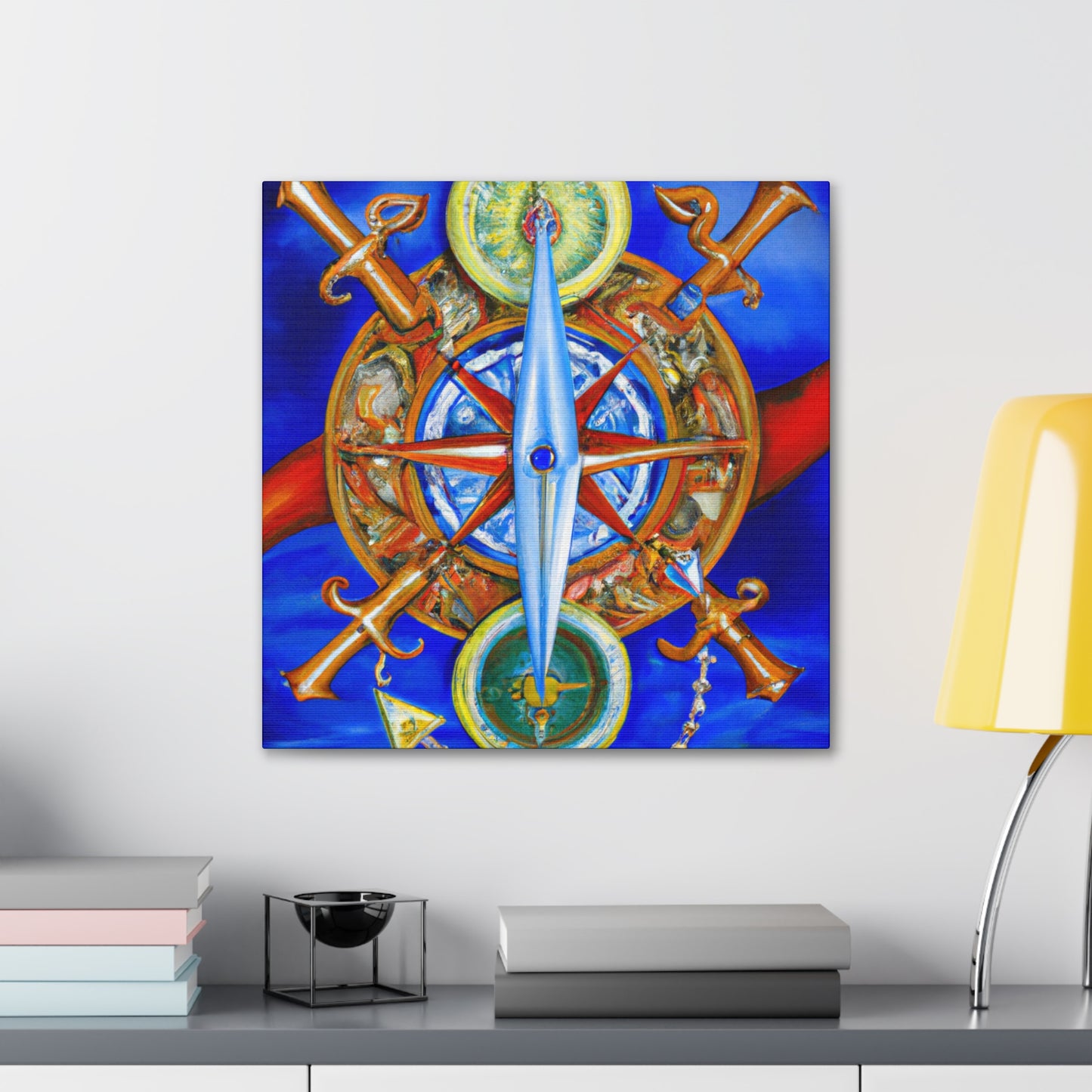 "Compass with a Twist" - Canvas