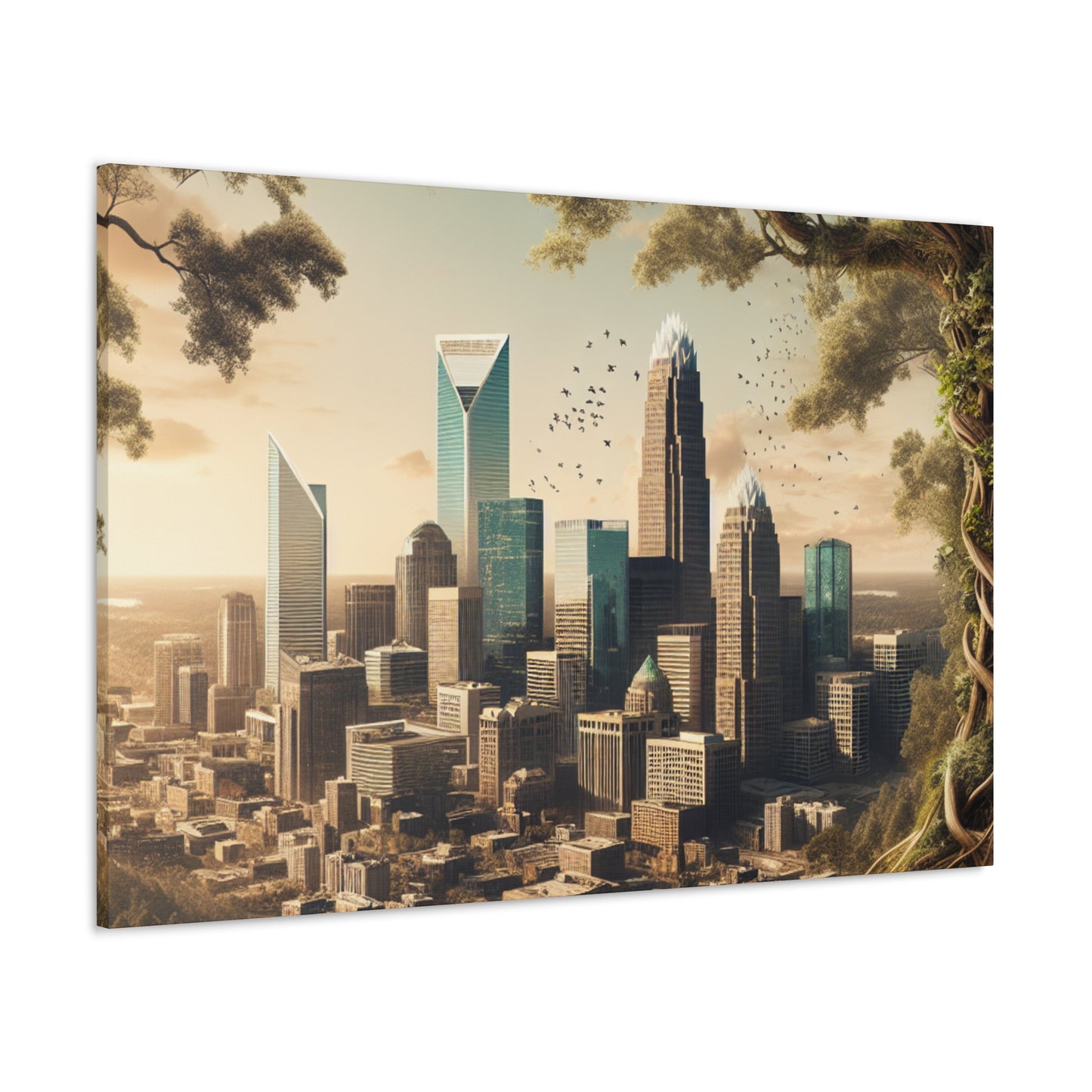 "Urban Dreams Unveiled" - Canvas