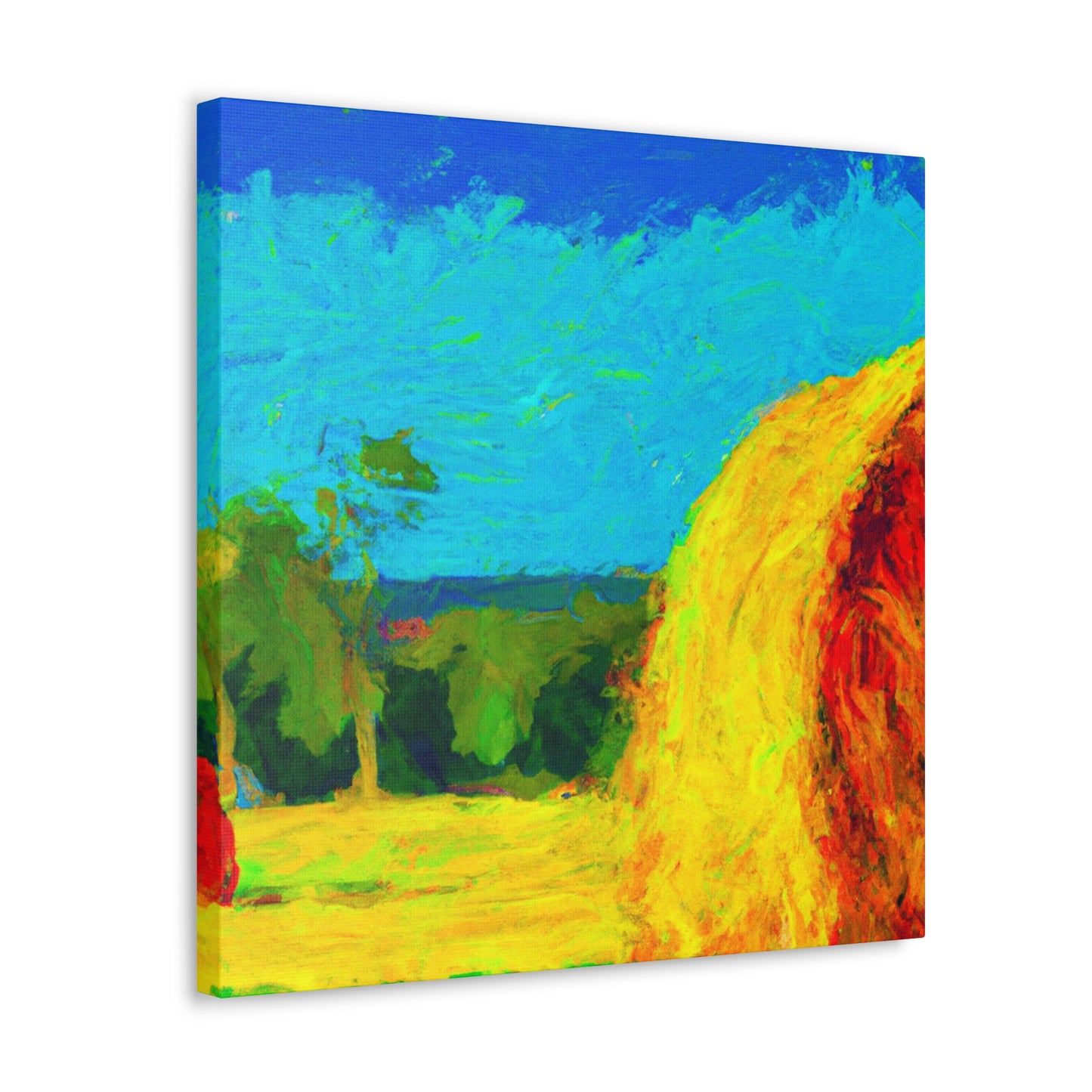 "Hay Field Impressionism" - Canvas