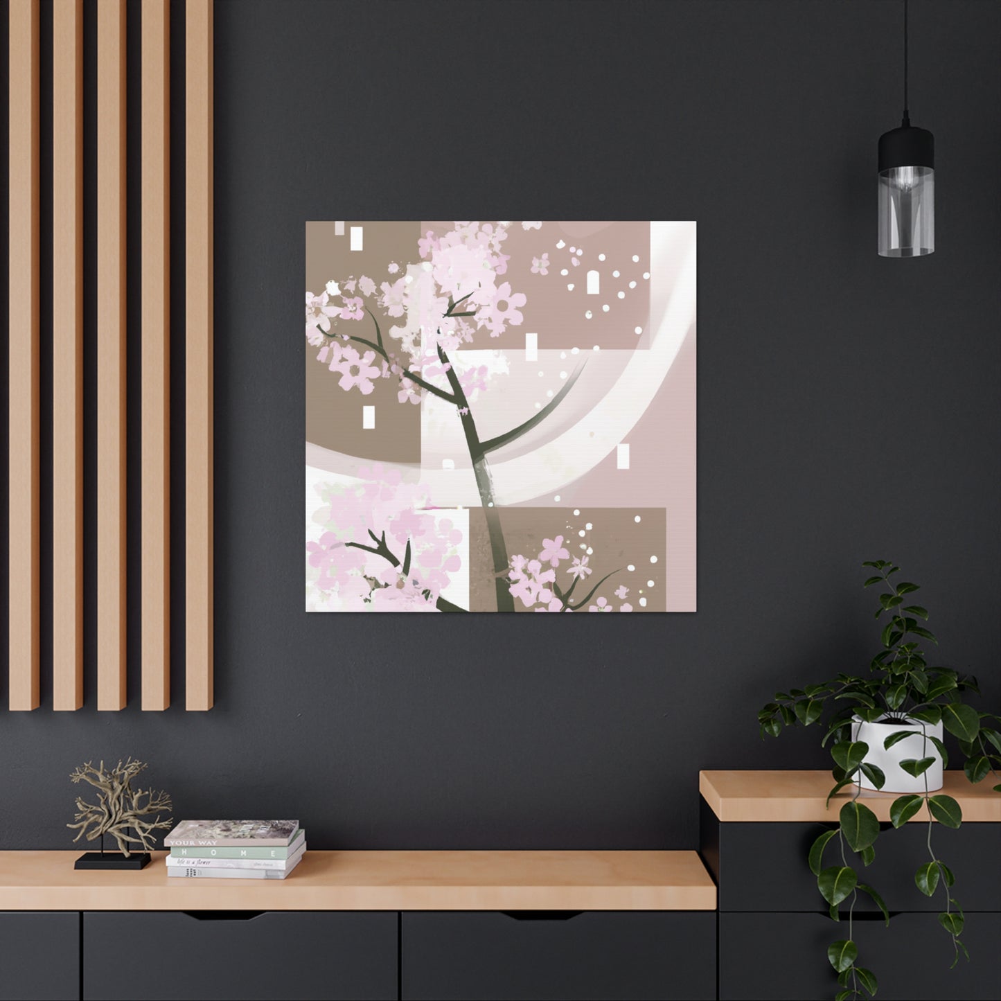 "Cherry Blossom Dreamscape" - Canvas