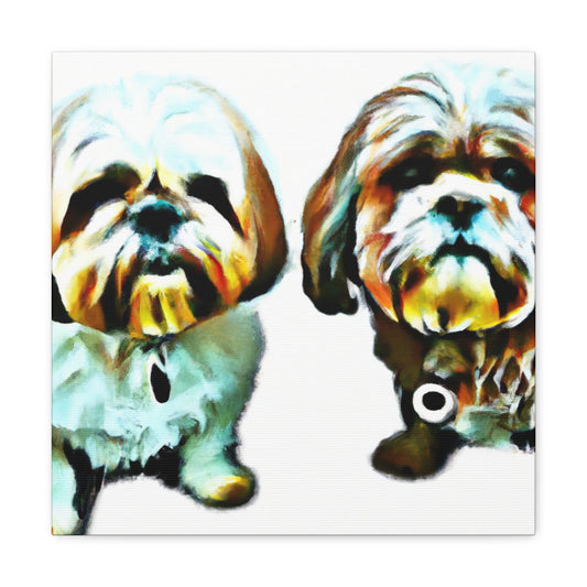 Shih Tzu Ablaze. - Canvas