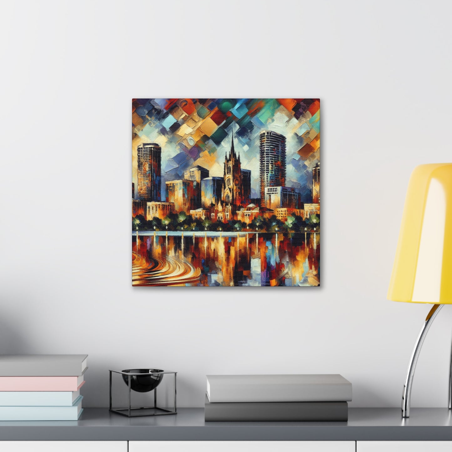 "Vibrant Visions: Orlando's Awakening" - Canvas