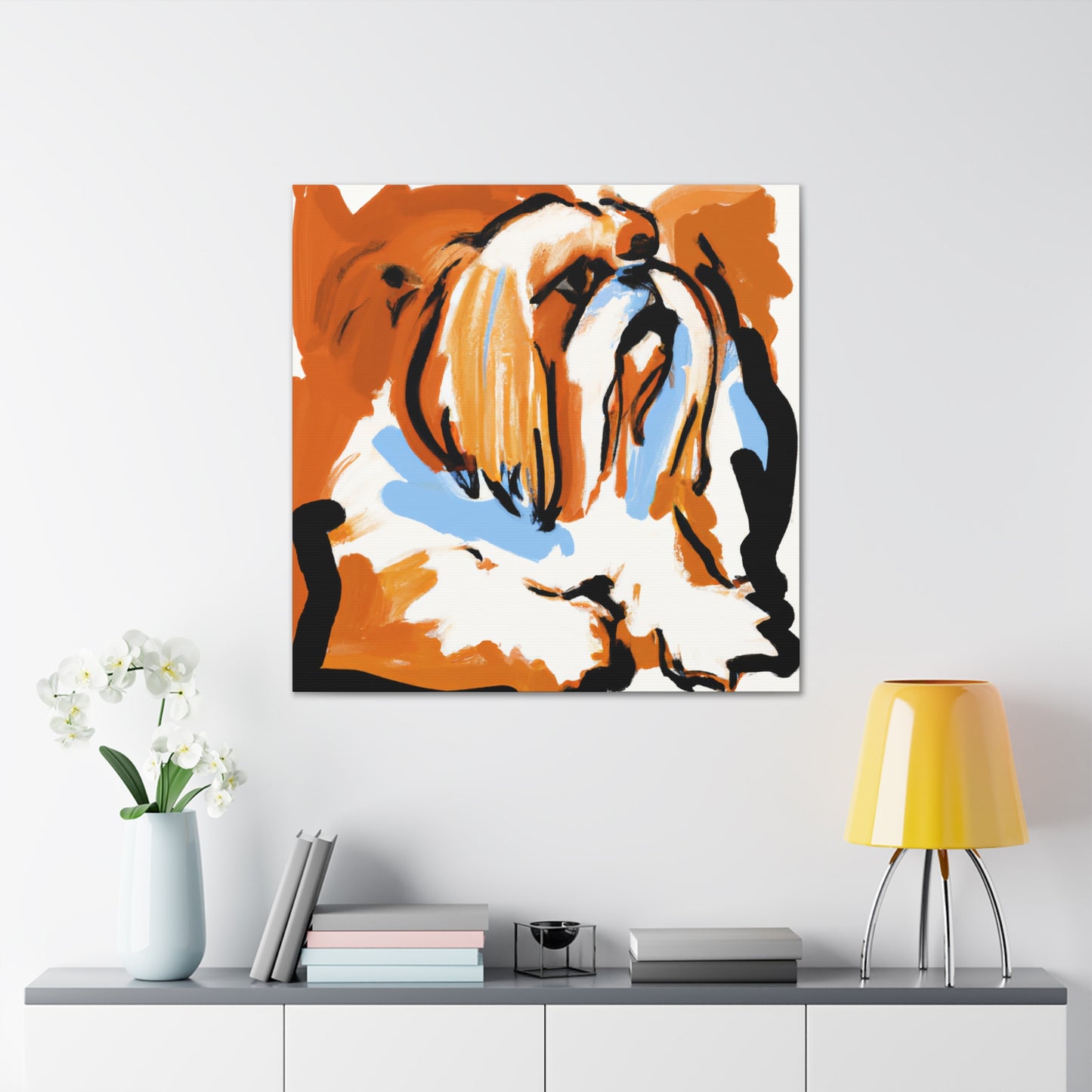 "Pekingese Times Infinity" - Canvas