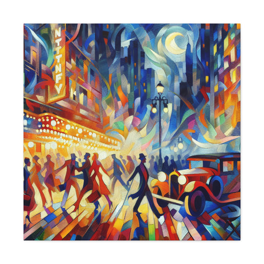 Vibrant Broadway Spectacle - Canvas