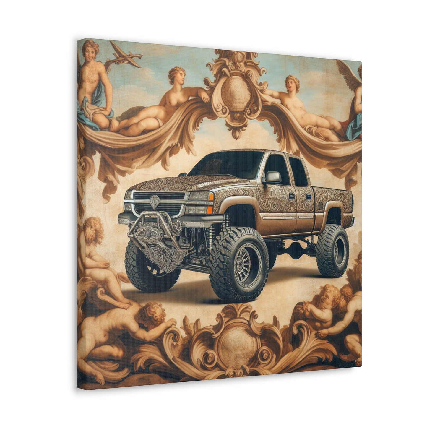 "Ornate Automobilia Elegance" - Canvas