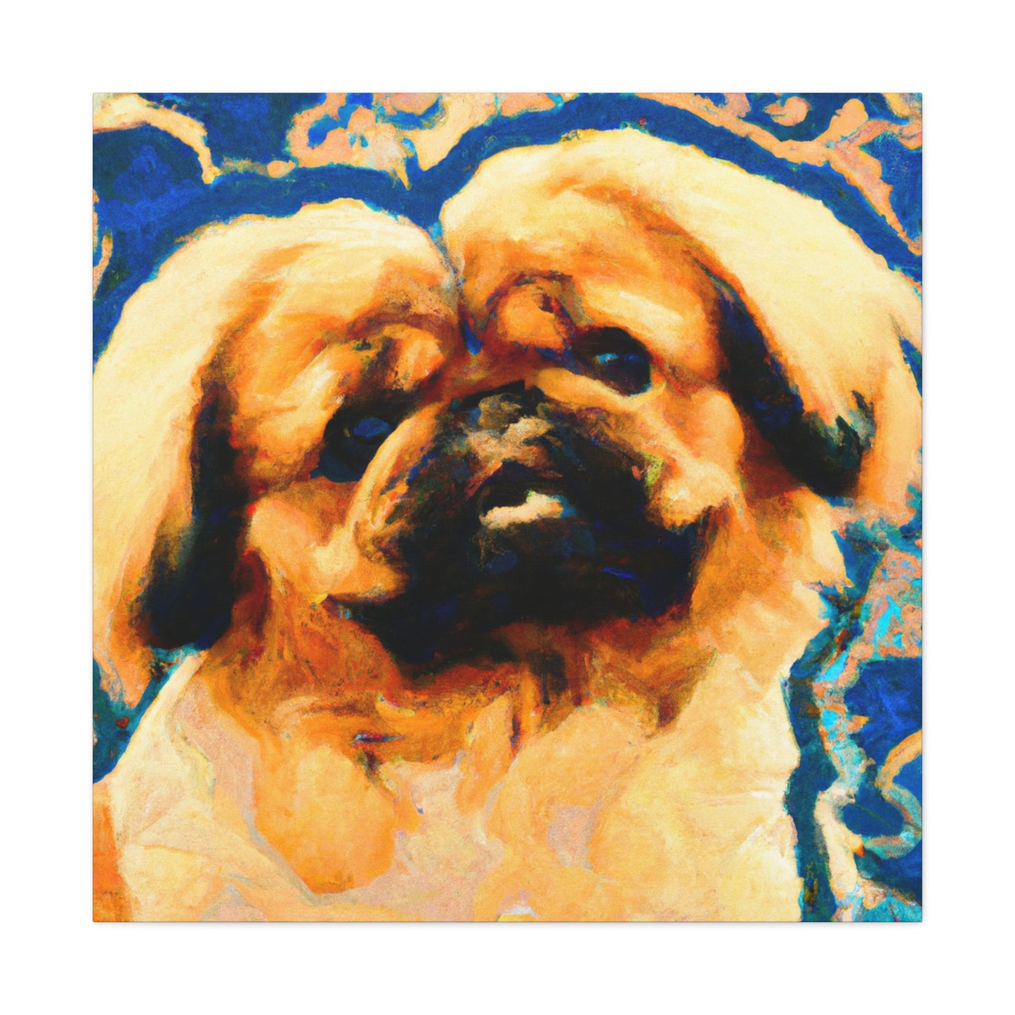 Pekingese Poised Elegance - Canvas