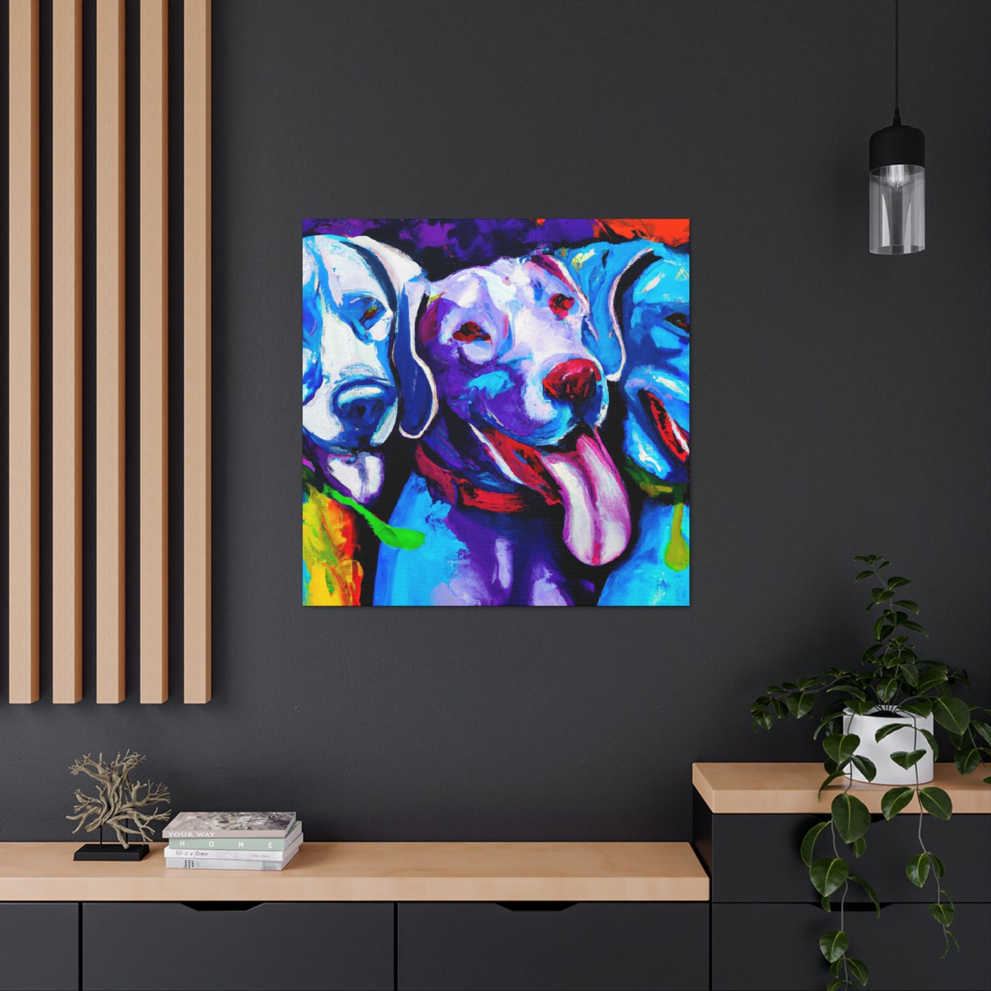 Weimaraner Winter Wonders - Canvas