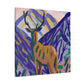 Fawn in Fauvist Hues - Canvas