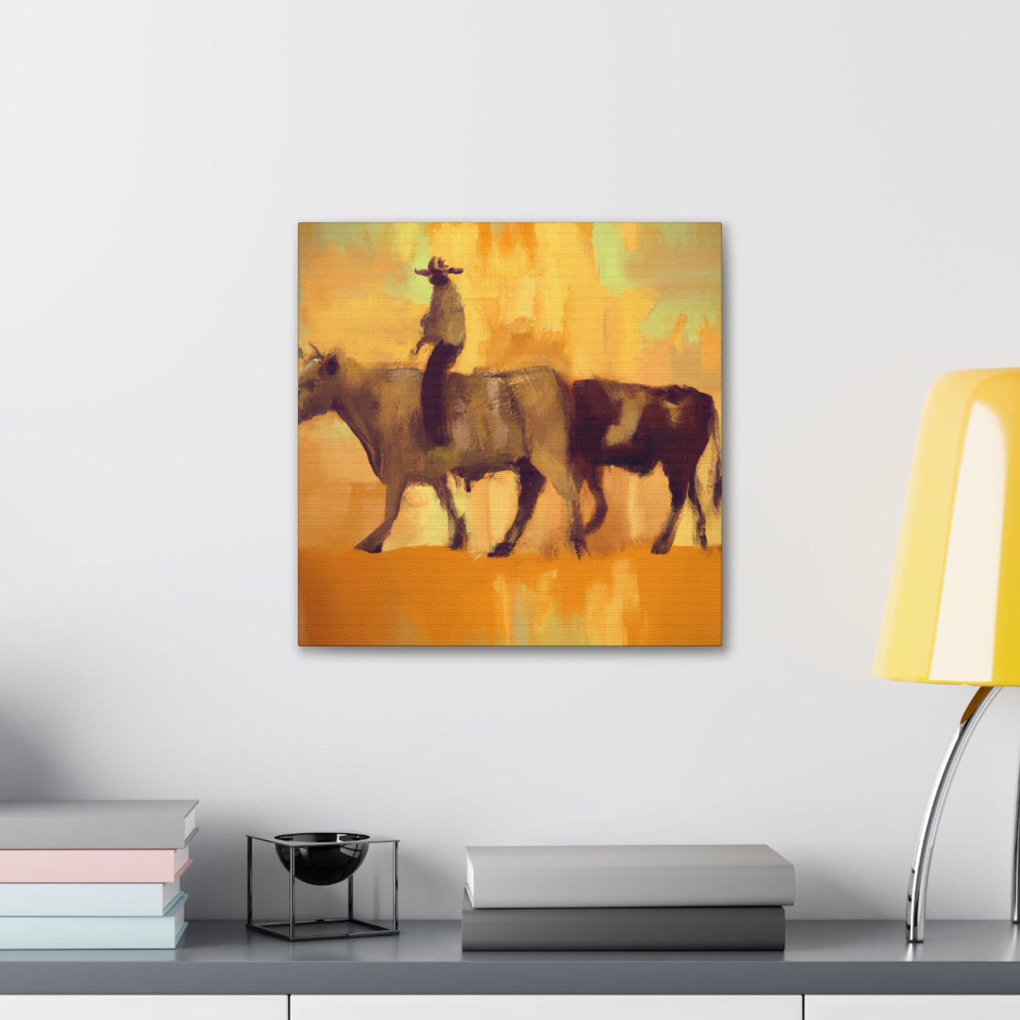 Cattle Drive Epic Scene - Canvas