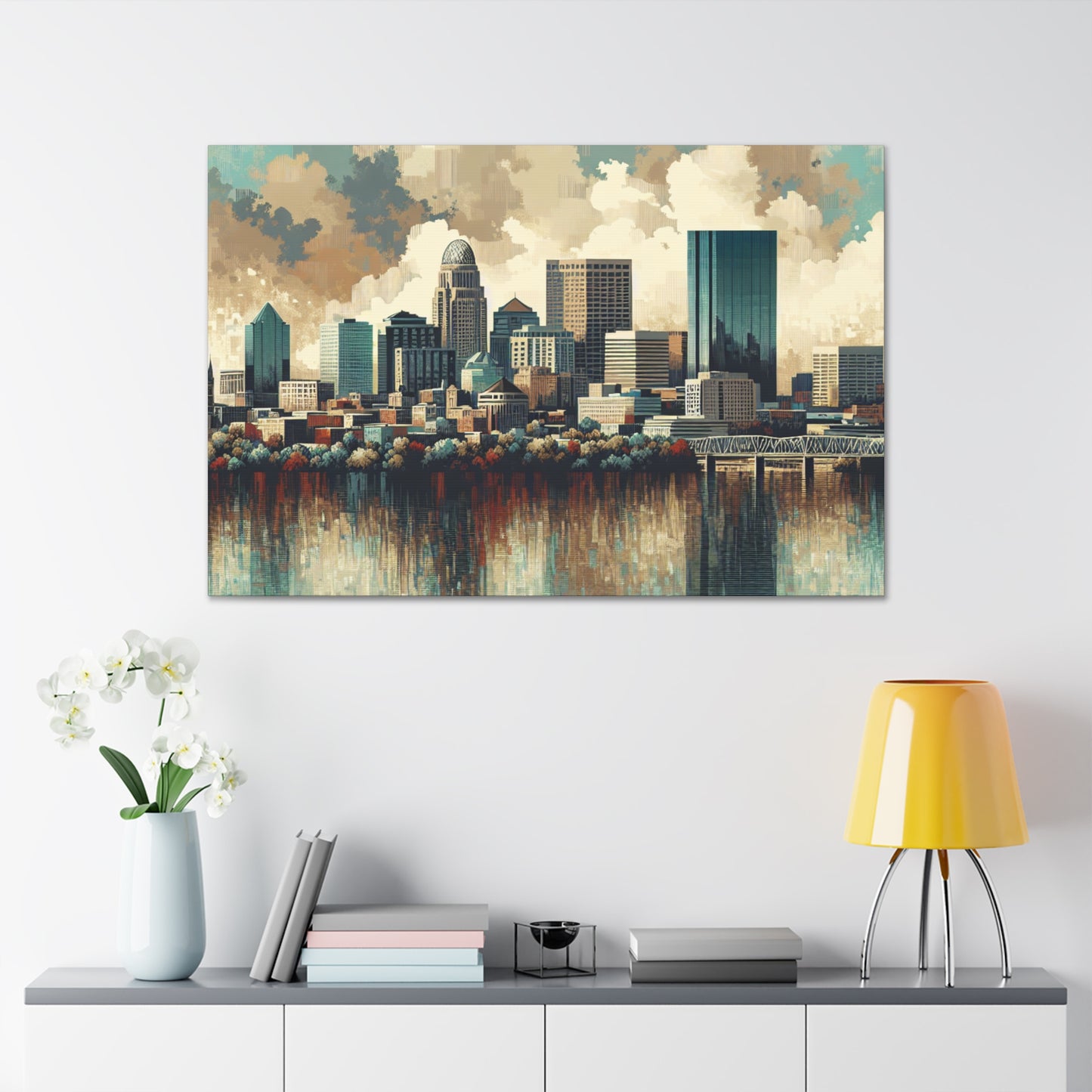 "Louisville's Timeless Urban Portrait" - Canvas