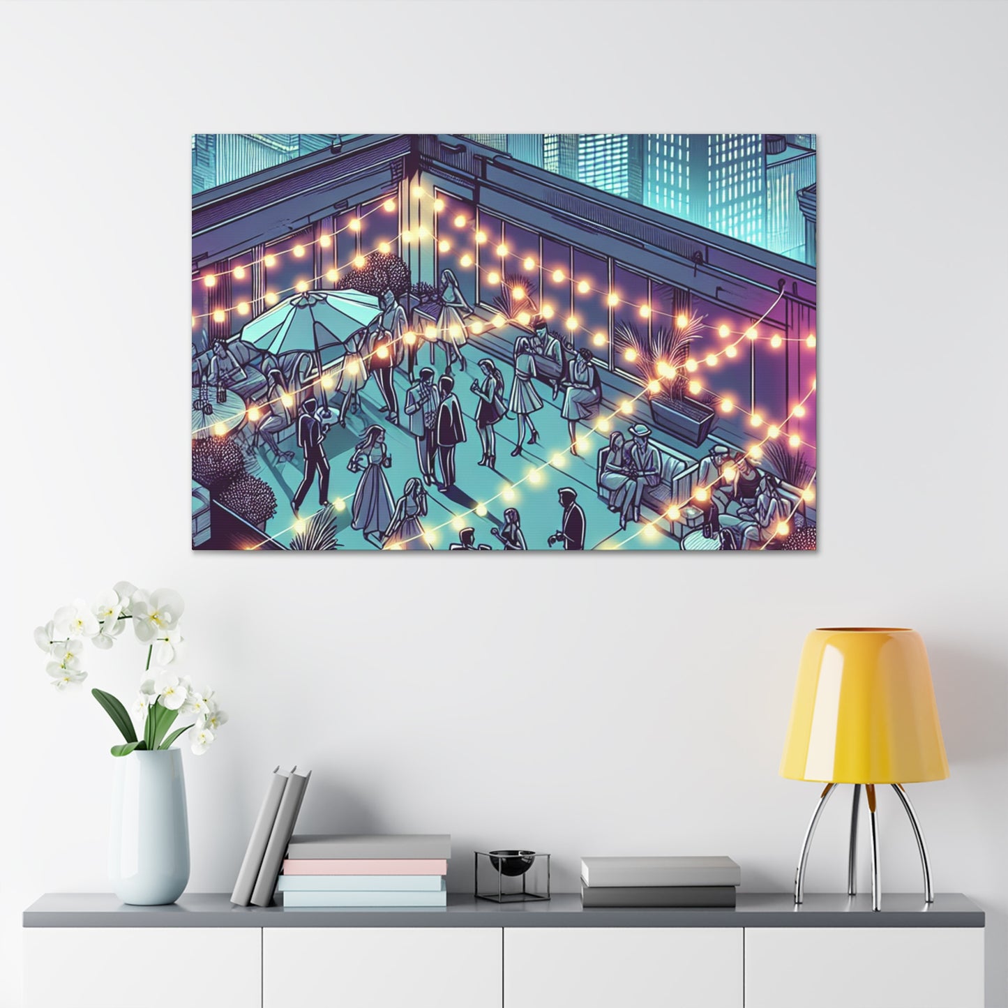 "Midnight Revellers Ascending" - Canvas