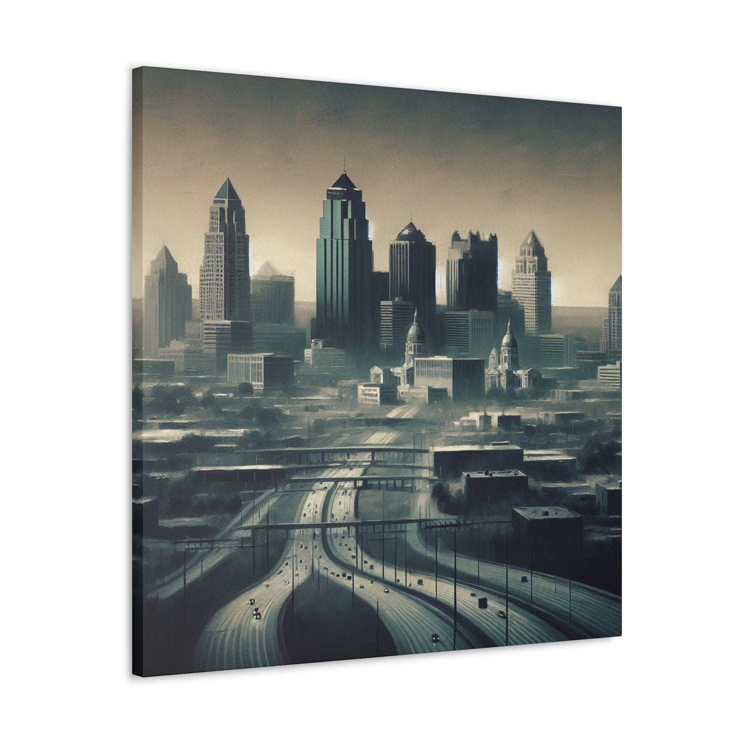 Midwest Metropolis Dreamscape - Canvas