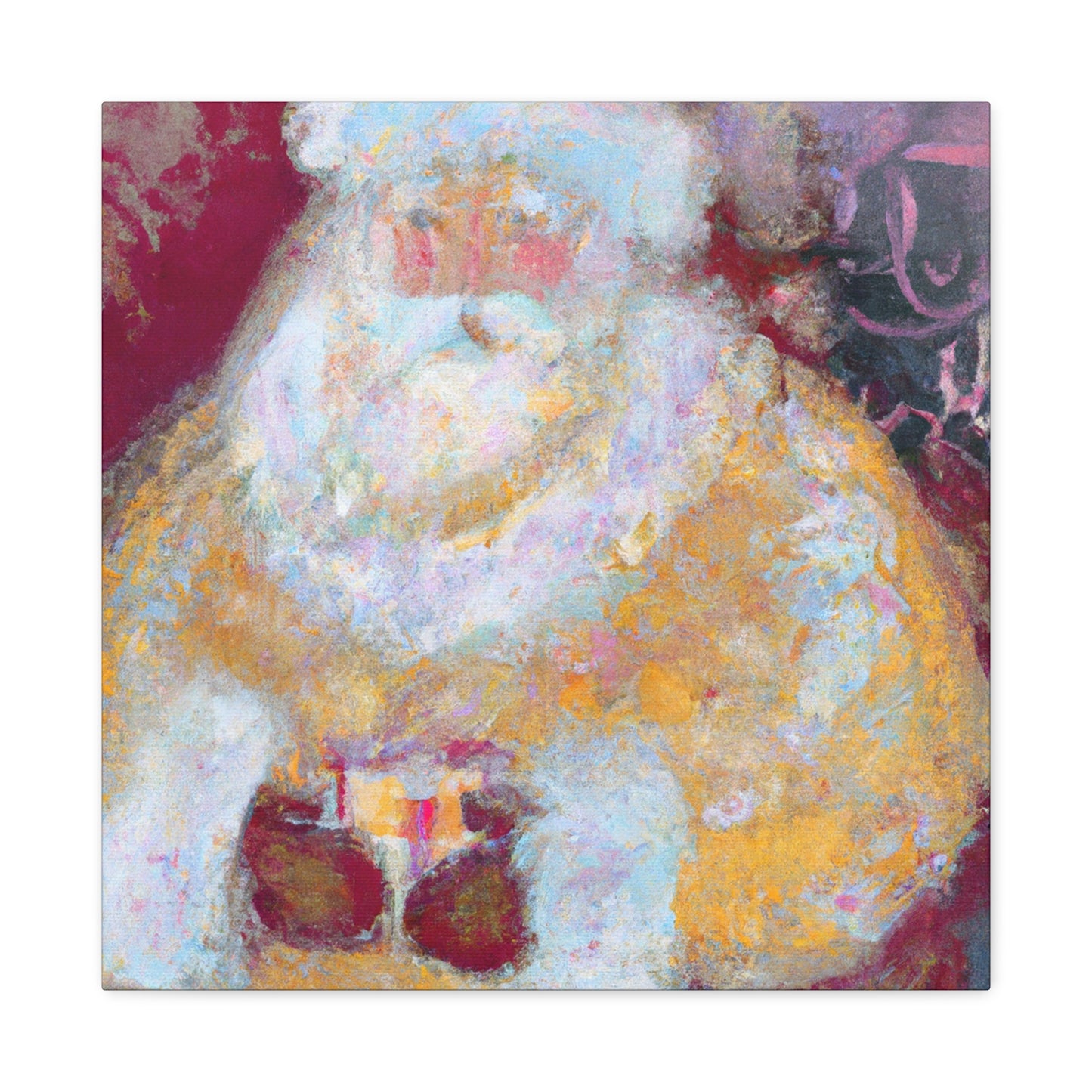 Santa in Abstracted Form - Canvas