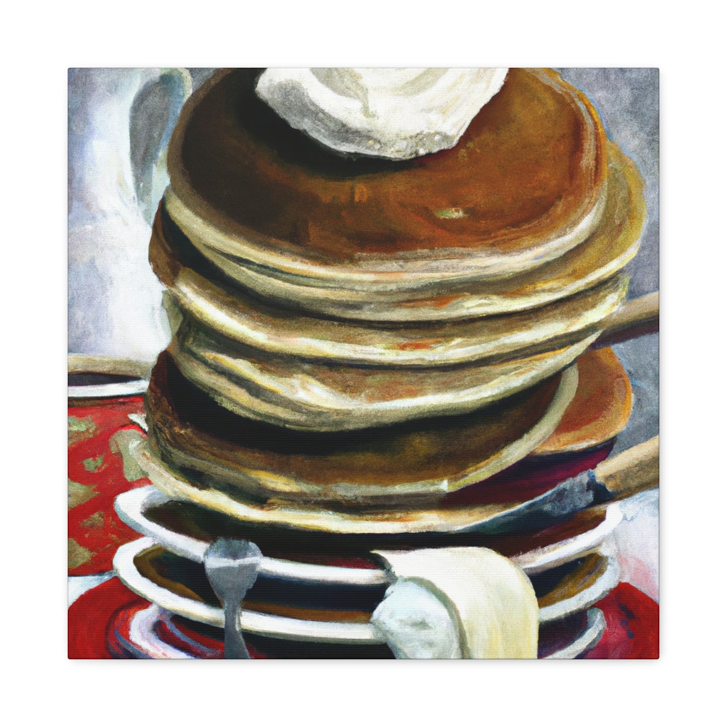 "Pancakes in Surrealism" - Canvas