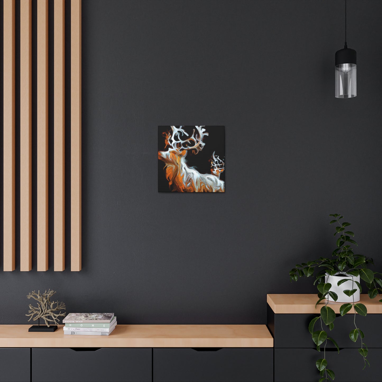 Reindeer in Repose - Canvas