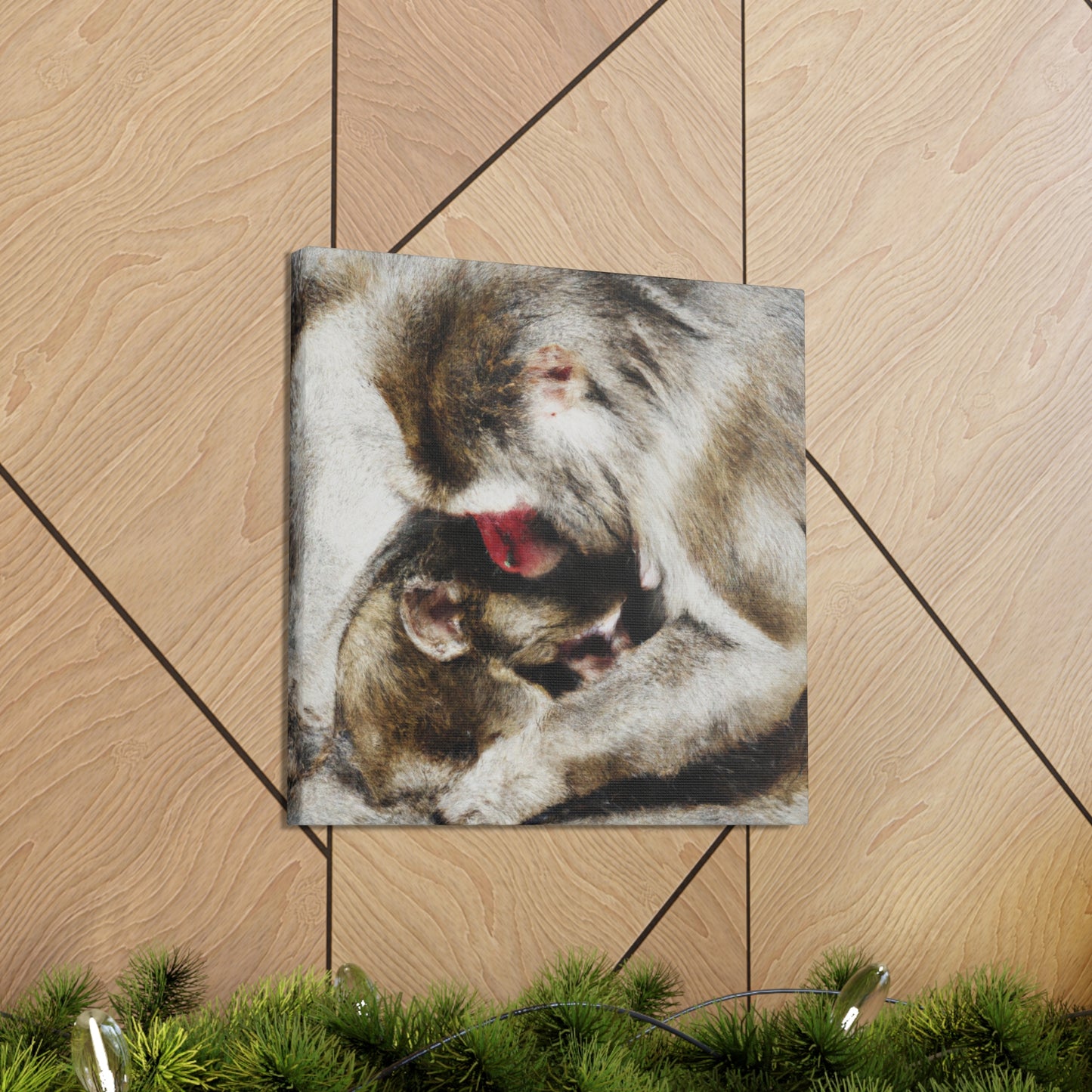 "Macaque in Surreality". - Canvas