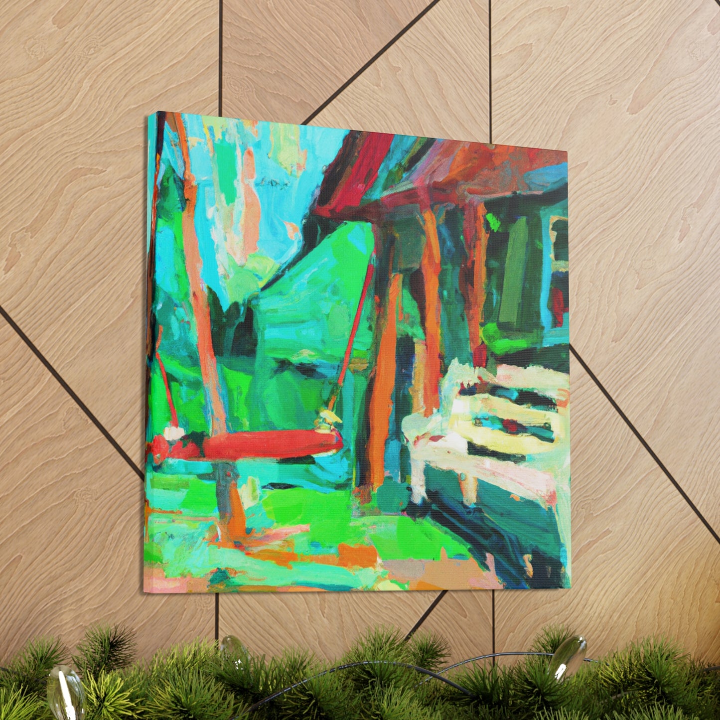 "Porch Swing Reflection" - Canvas