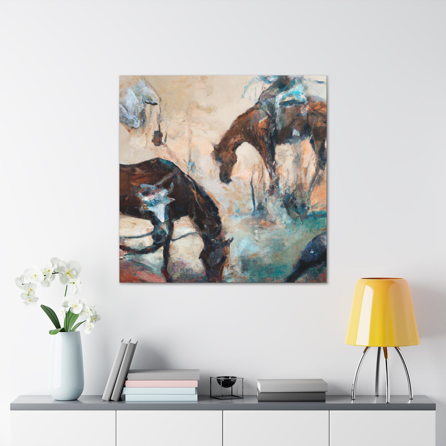 "Horses in Repose" - Canvas