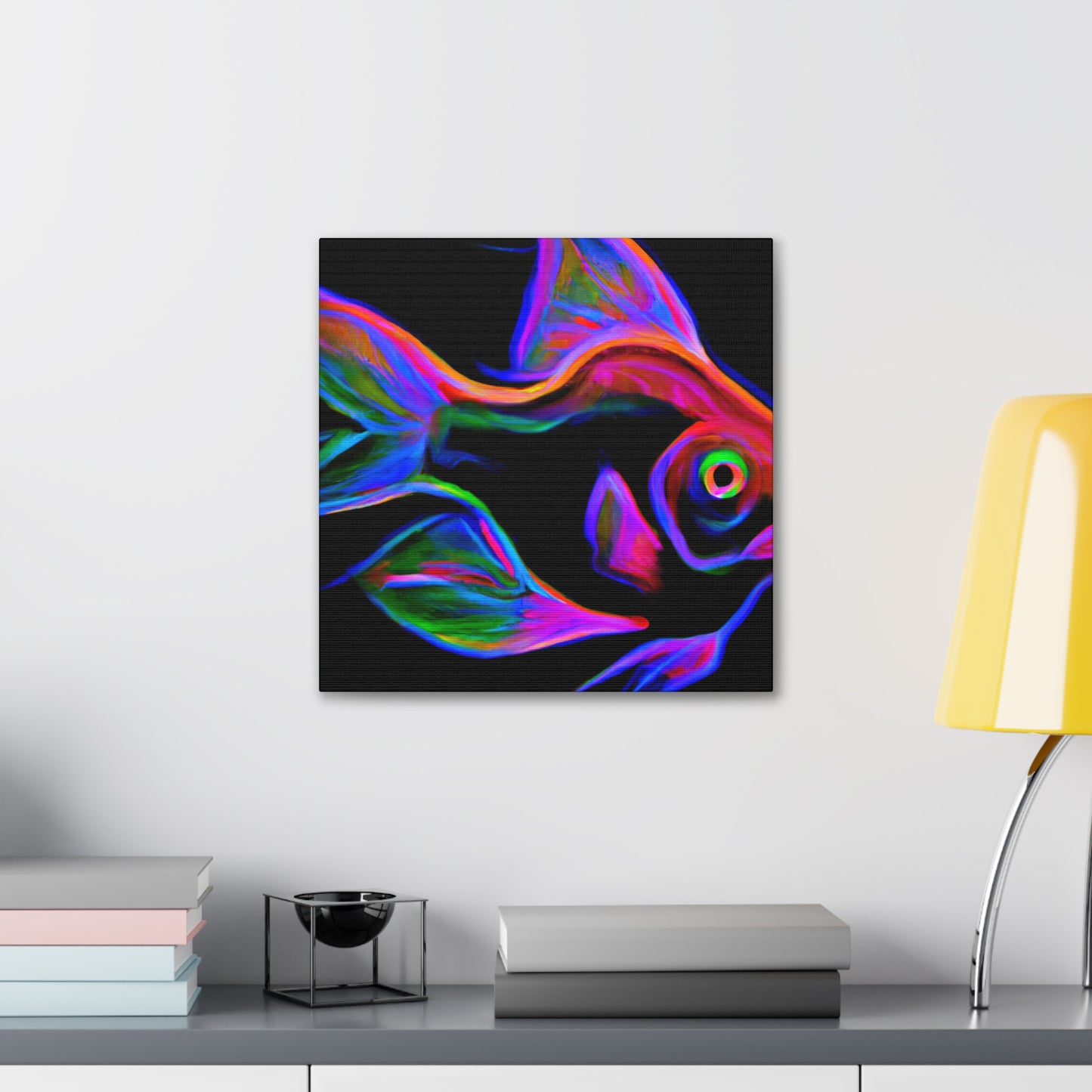 Bright Neon Tetra Glow - Canvas