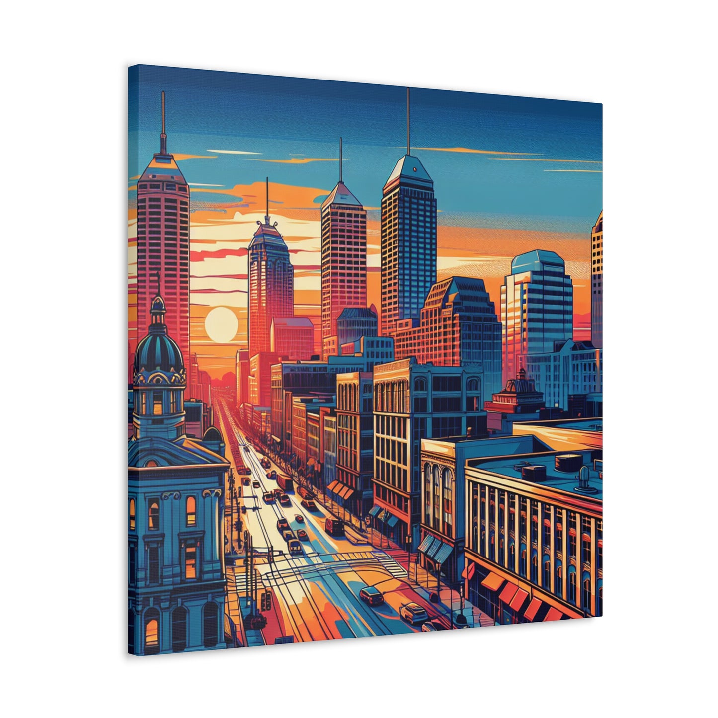 "Glimpses of Indianapolis" - Canvas