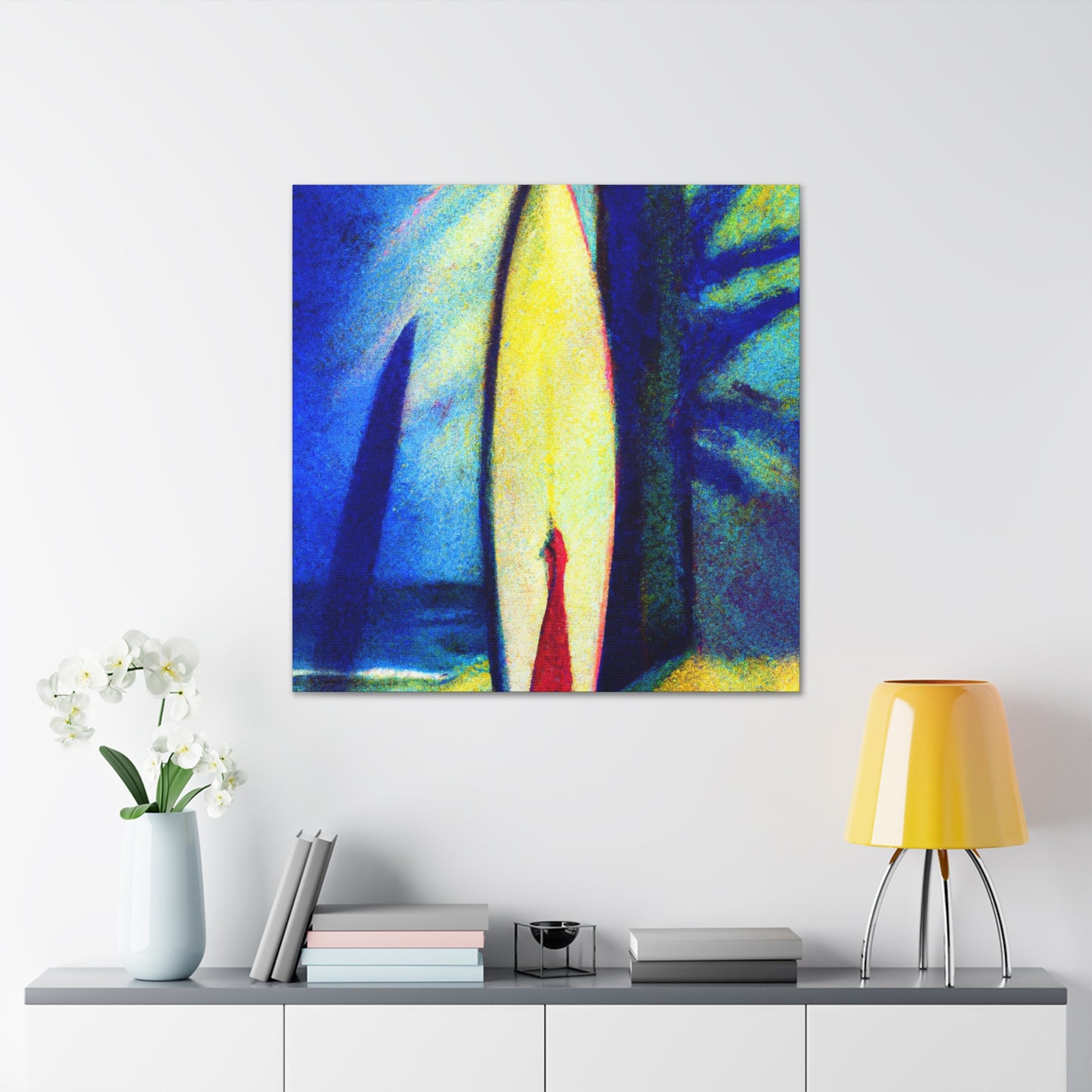 "Surfboard Surreal Dream" - Canvas