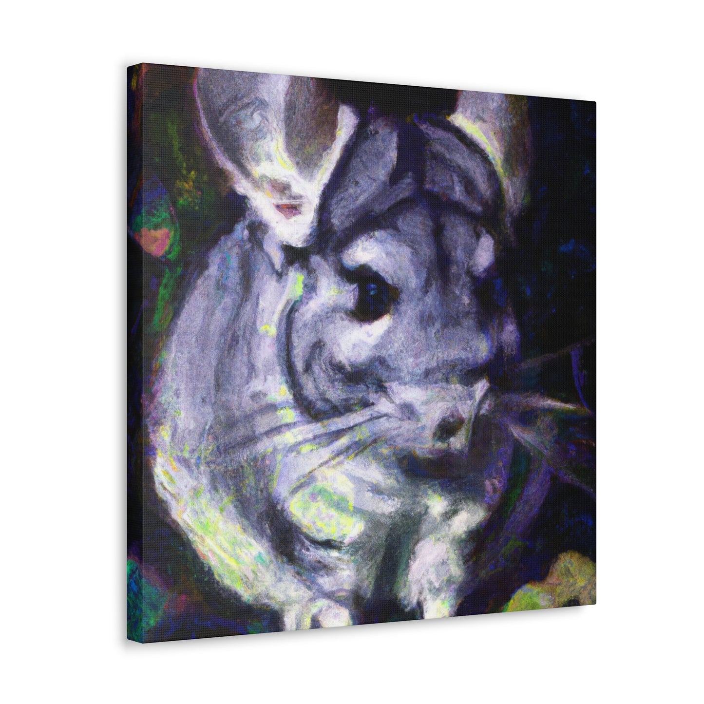 Chinchilla Under Moonlight - Canvas