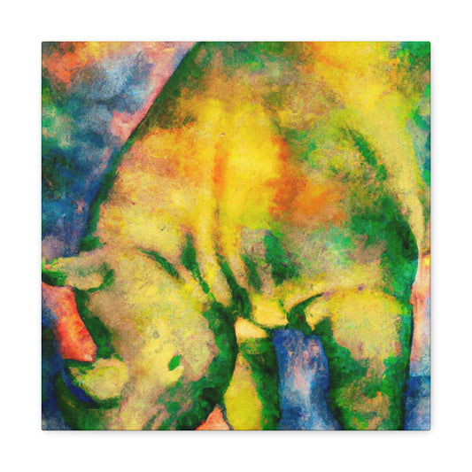 "Rhinoceros in Abstract" - Canvas