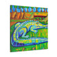 Crocodile Street Mural - Canvas