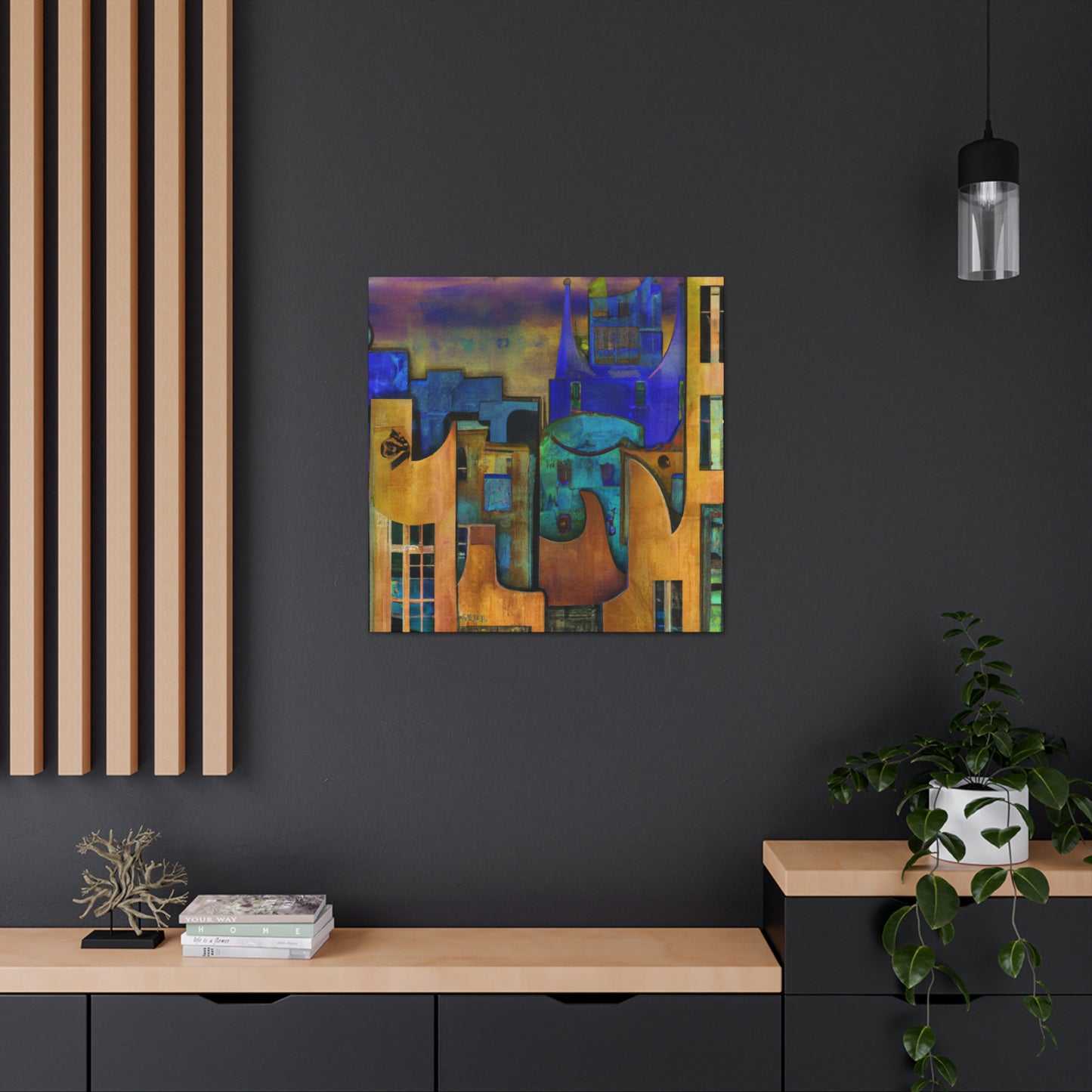 Glowing Art Deco Dreams - Canvas