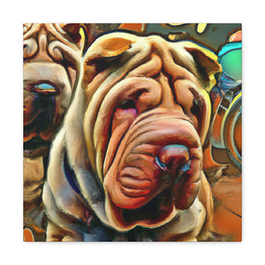 "Shar Pei Dreamscape" - Canvas