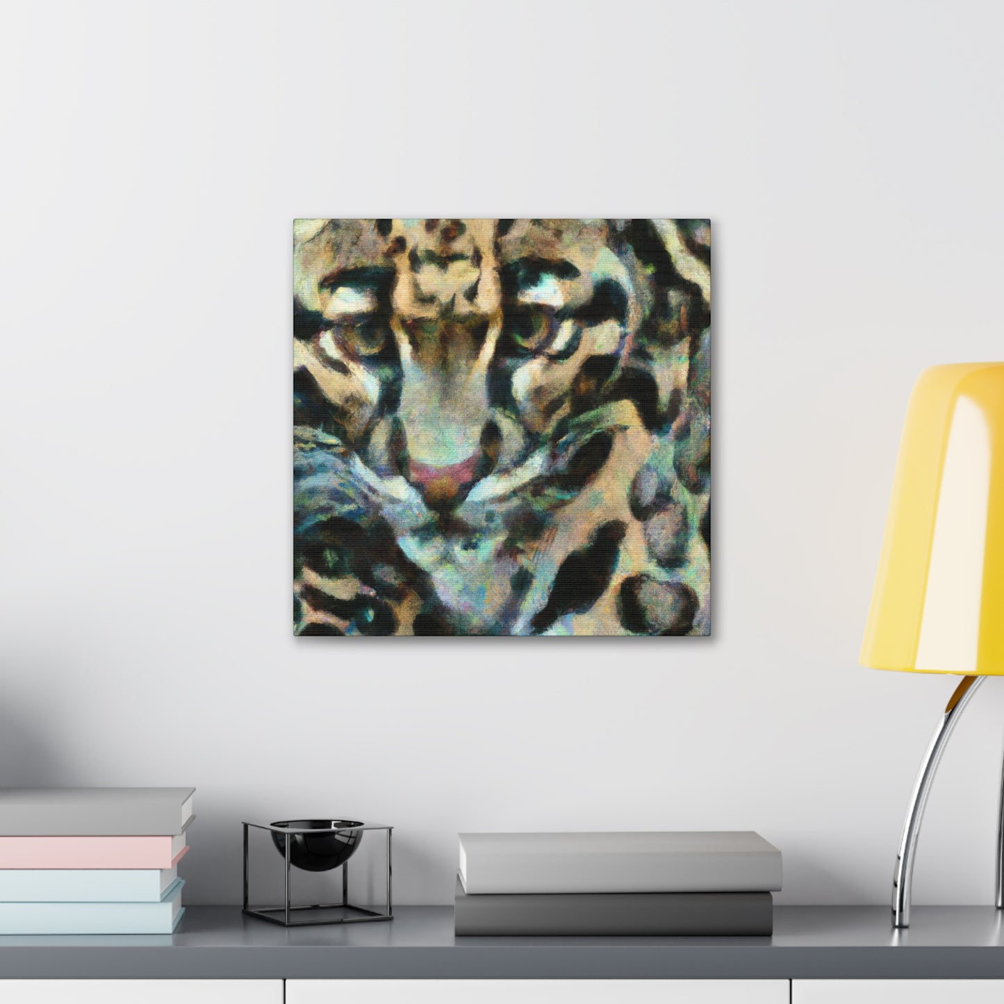 Clouded Leopard Impressionism - Canvas