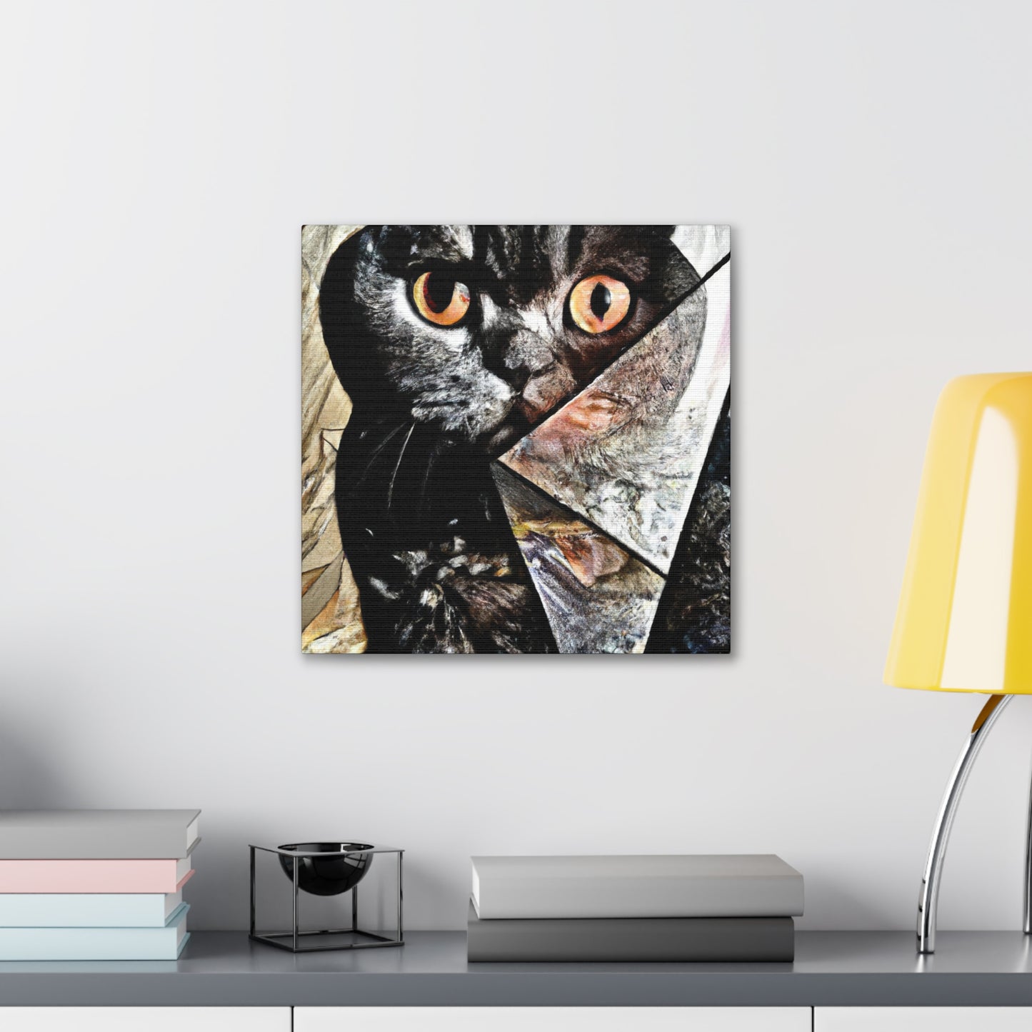 Folded Cat Dreamscape - Canvas