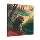 Baboon in Neon Hues - Canvas