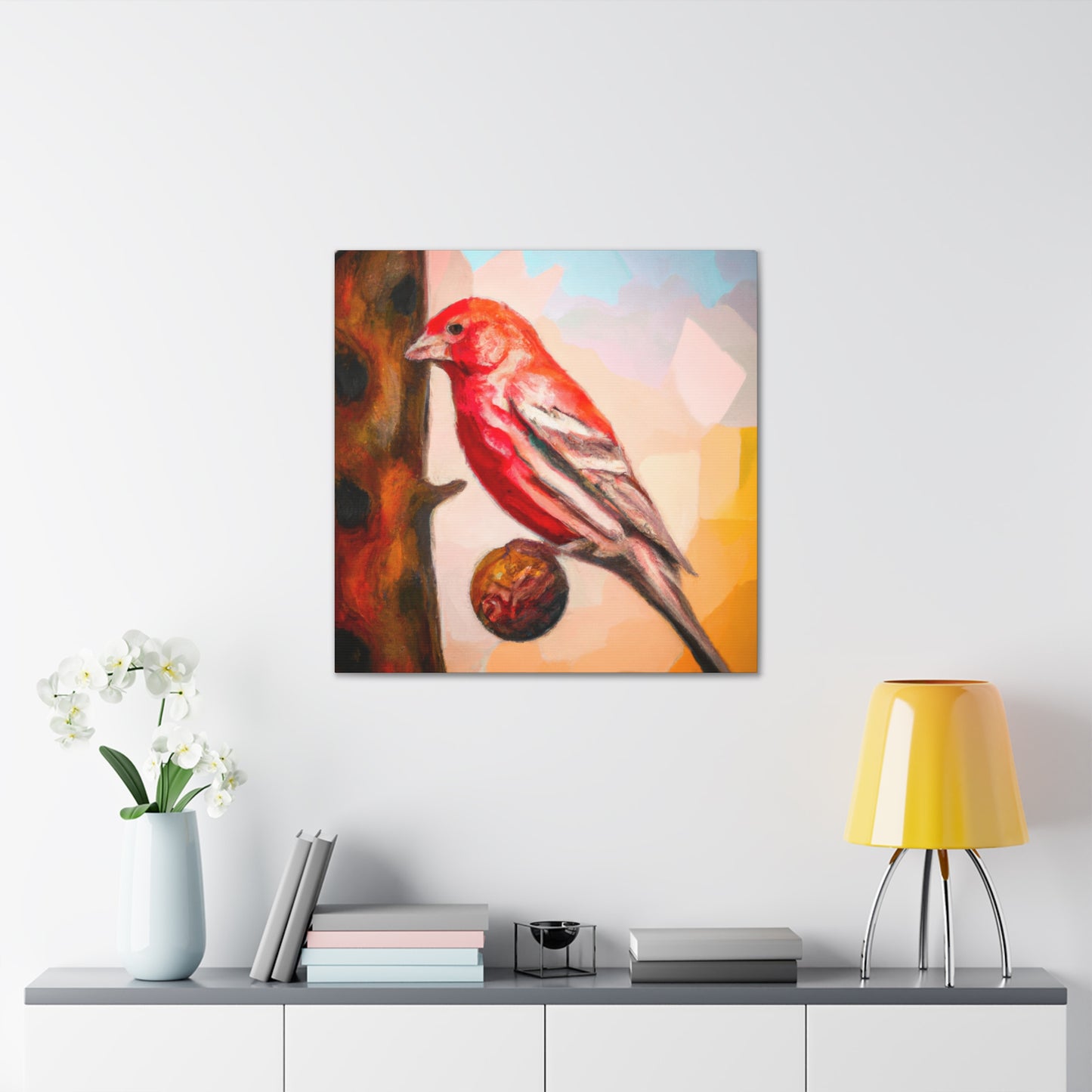 House Finch Surrealism - Canvas