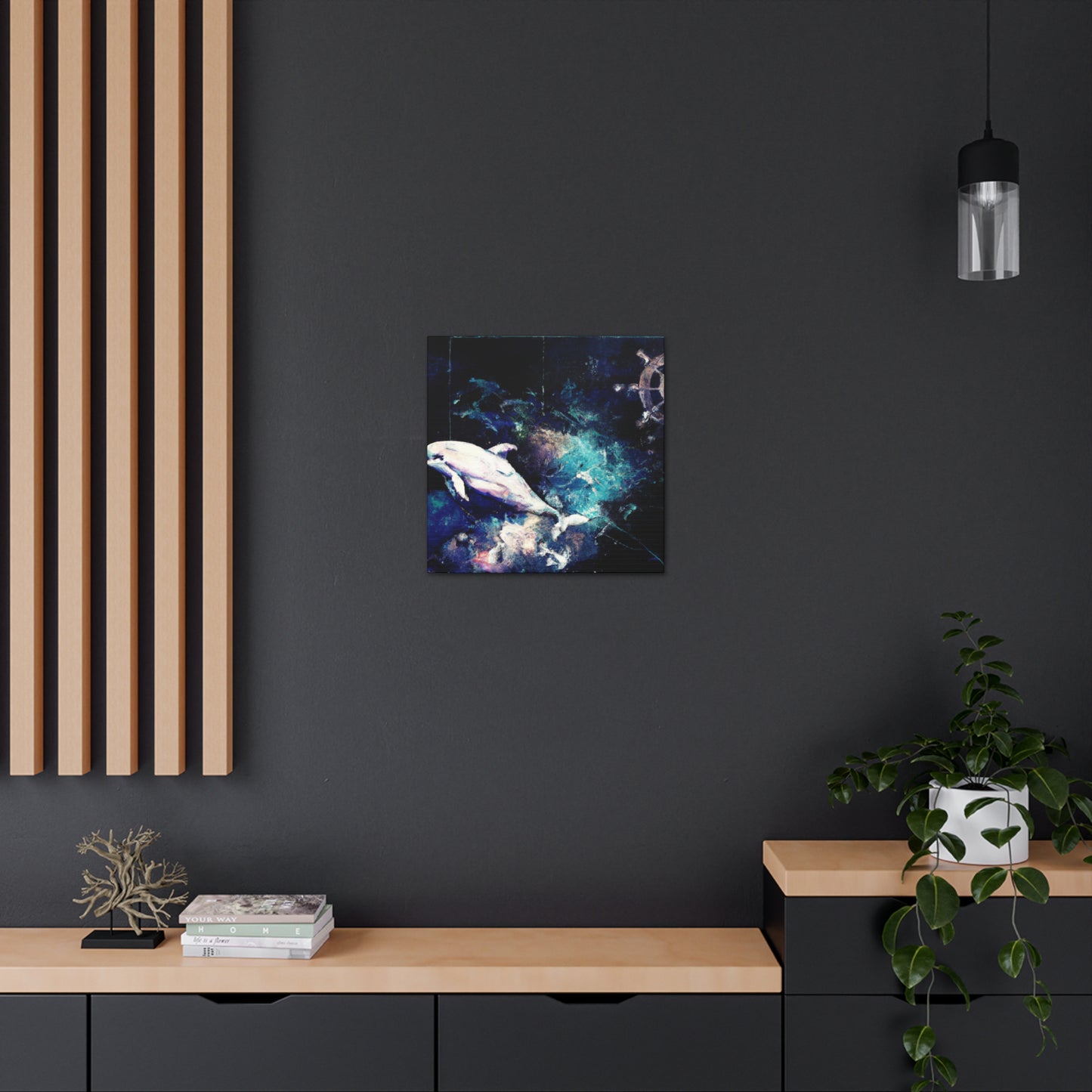 Dancing Dolphin Delight - Canvas