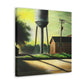 "Water Tower Expressionism" - Canvas