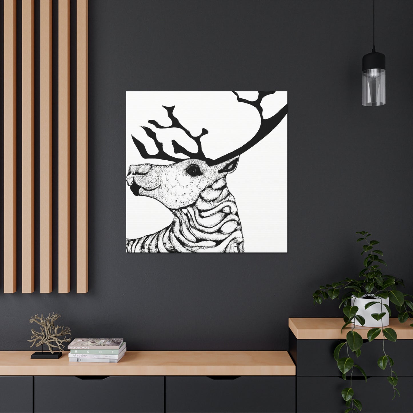 Reindeer in Dreamscape - Canvas