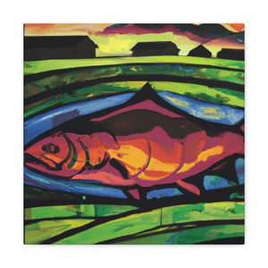 Salmon in the City - Canvas