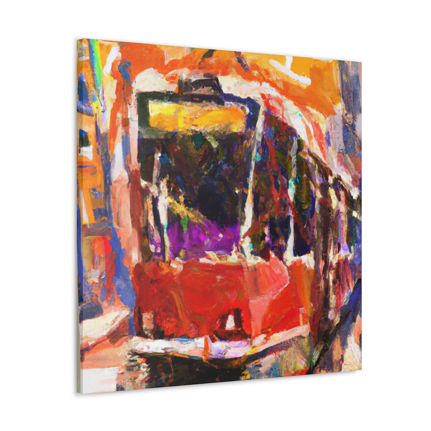 "Tram Ride to Freedom" - Canvas