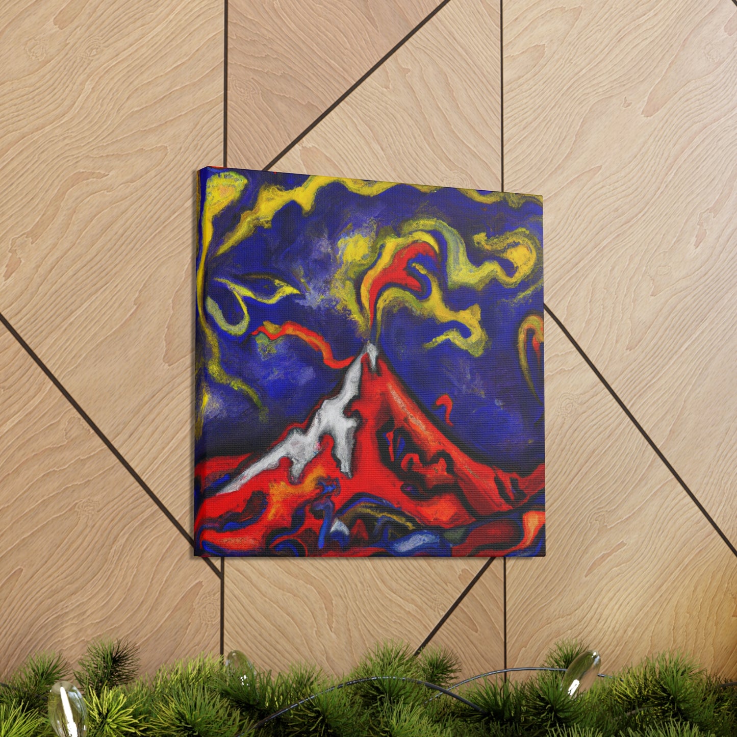 "Volcano in Eruption" - Canvas