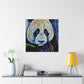 Panda in Neon colors - Canvas