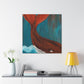 "Whales in Art Deco" - Canvas