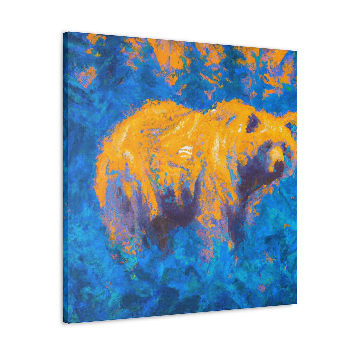 Grizzly Bearing Impressionism - Canvas