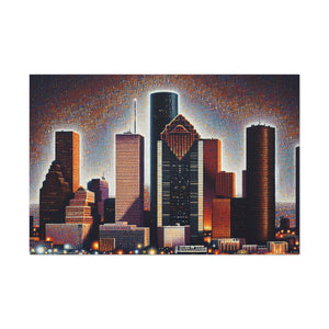 "Texan Urban Tapestry" - Canvas